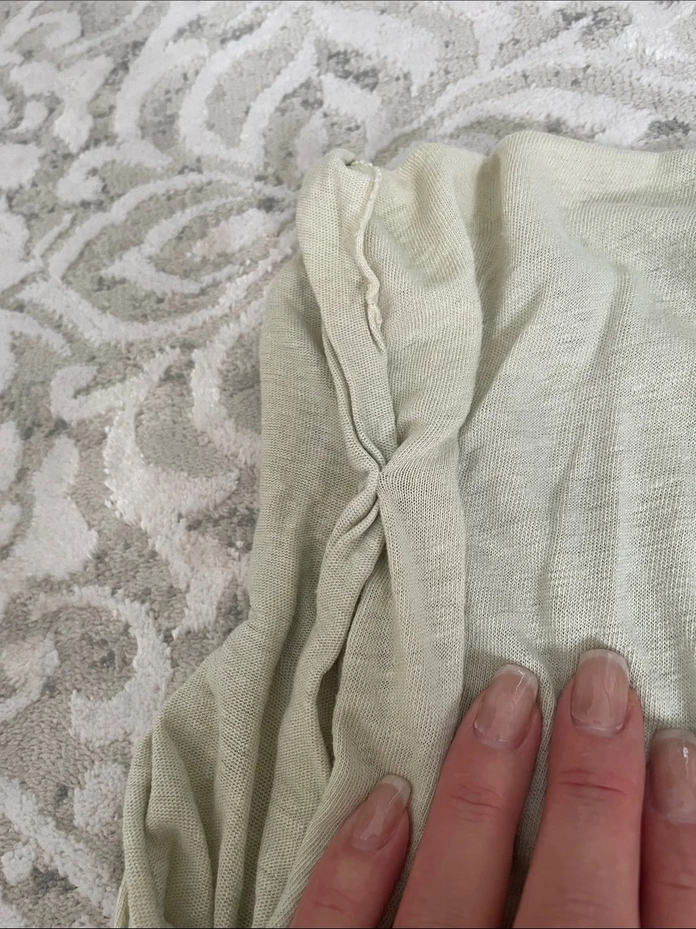 Free People Light Sage V-Neck Tank Top